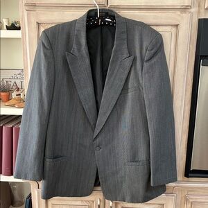 Pierre Cardin Charcoal Blazer vintage made in UsA